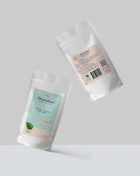 Probiotiskt tandpulver för känsliga tänder + tandblekning Soothing Mint 50 gr.